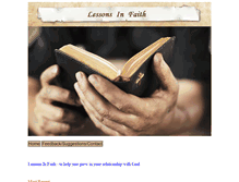 Tablet Screenshot of lessonsinfaith.com